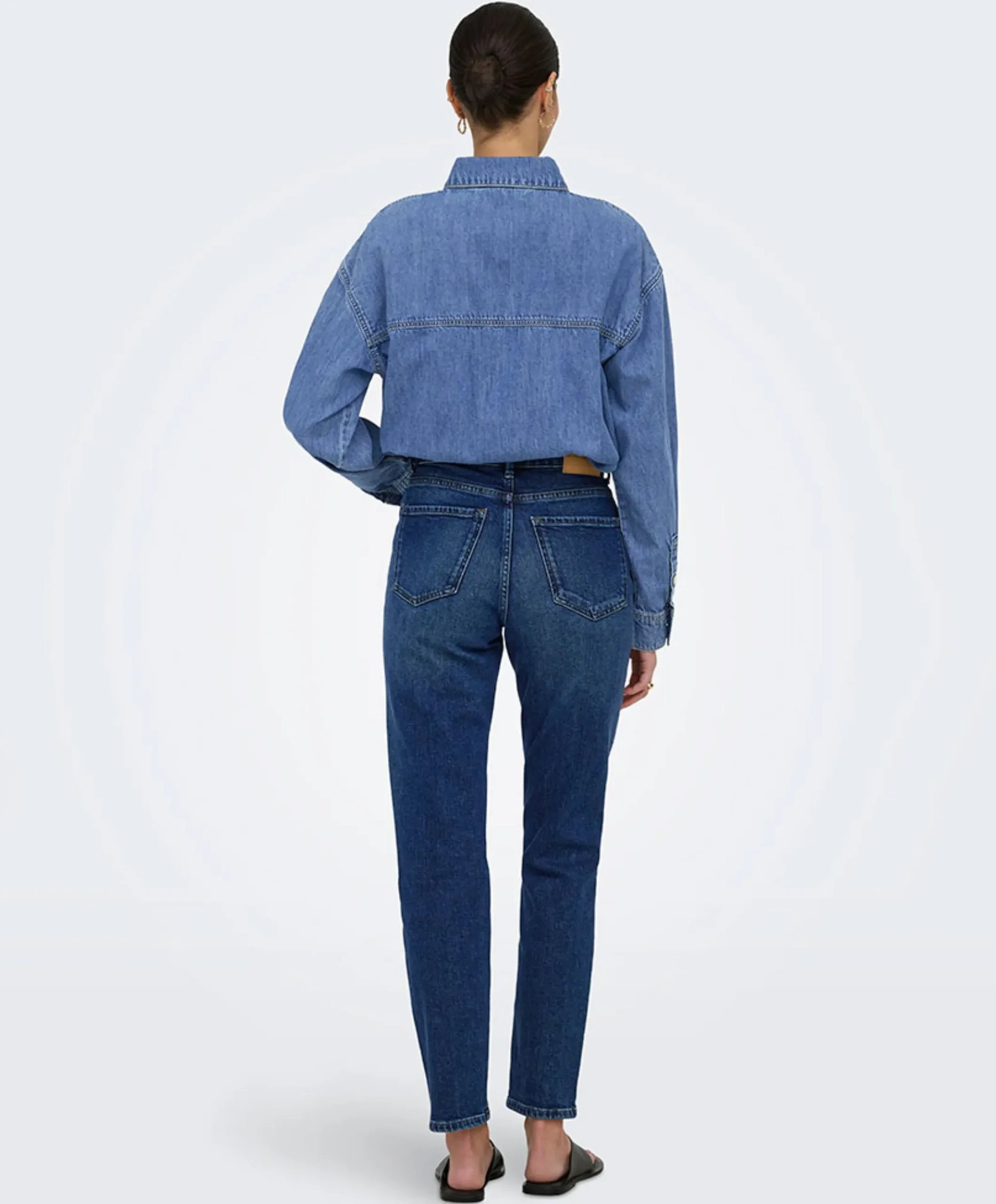 Dames blouse blauw