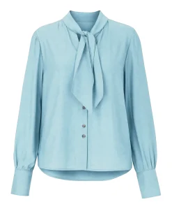 Dames blouse blauw