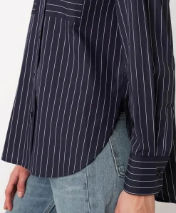 Dames blouse blauw