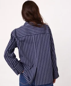 Dames blouse blauw