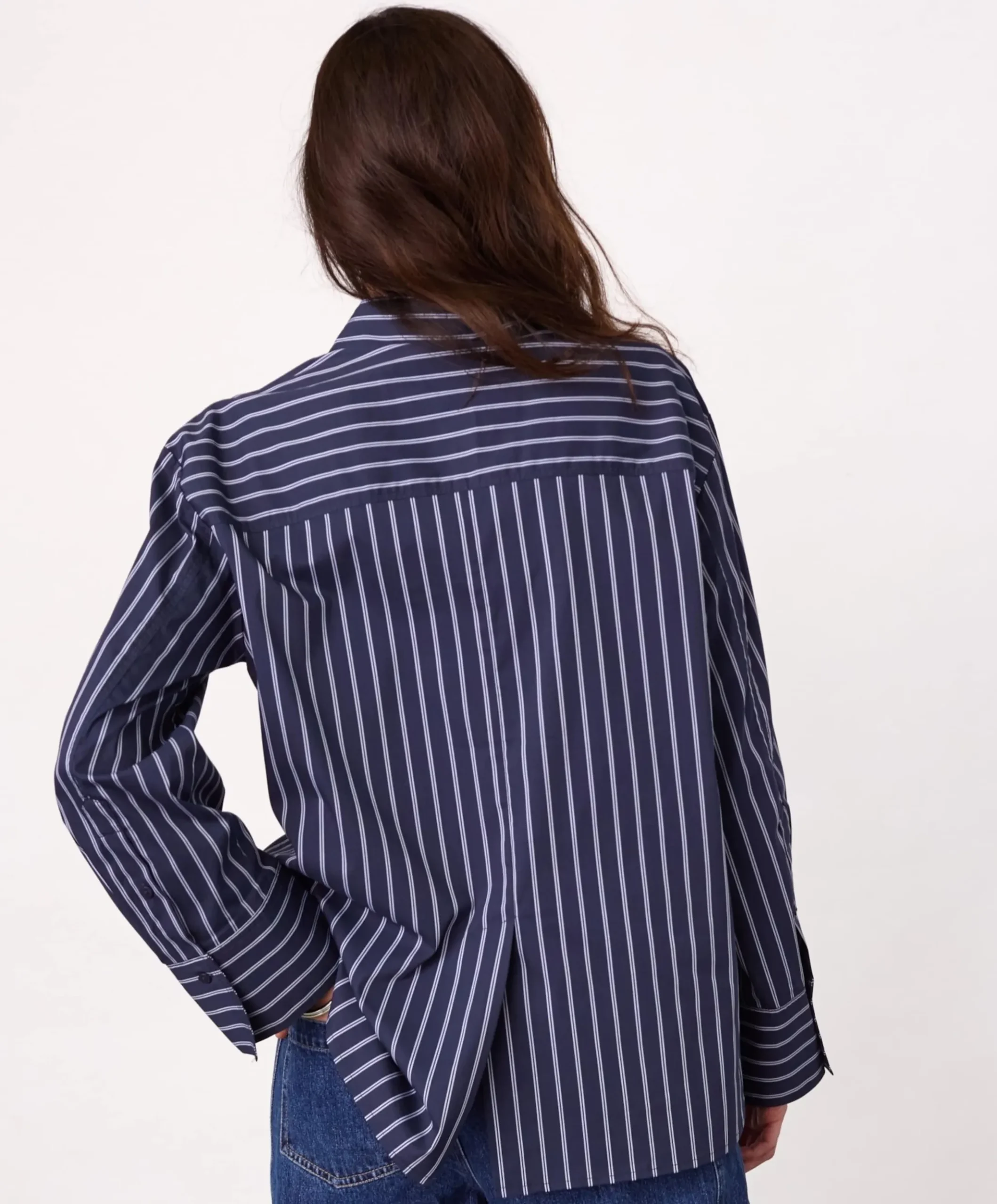 Dames blouse blauw