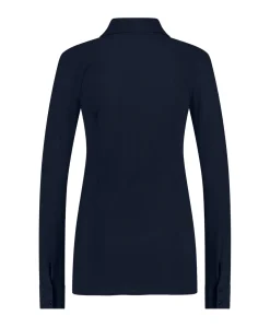 Dames blouse blauw