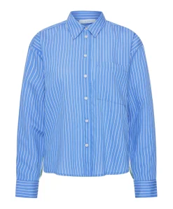 Dames blouse blauw