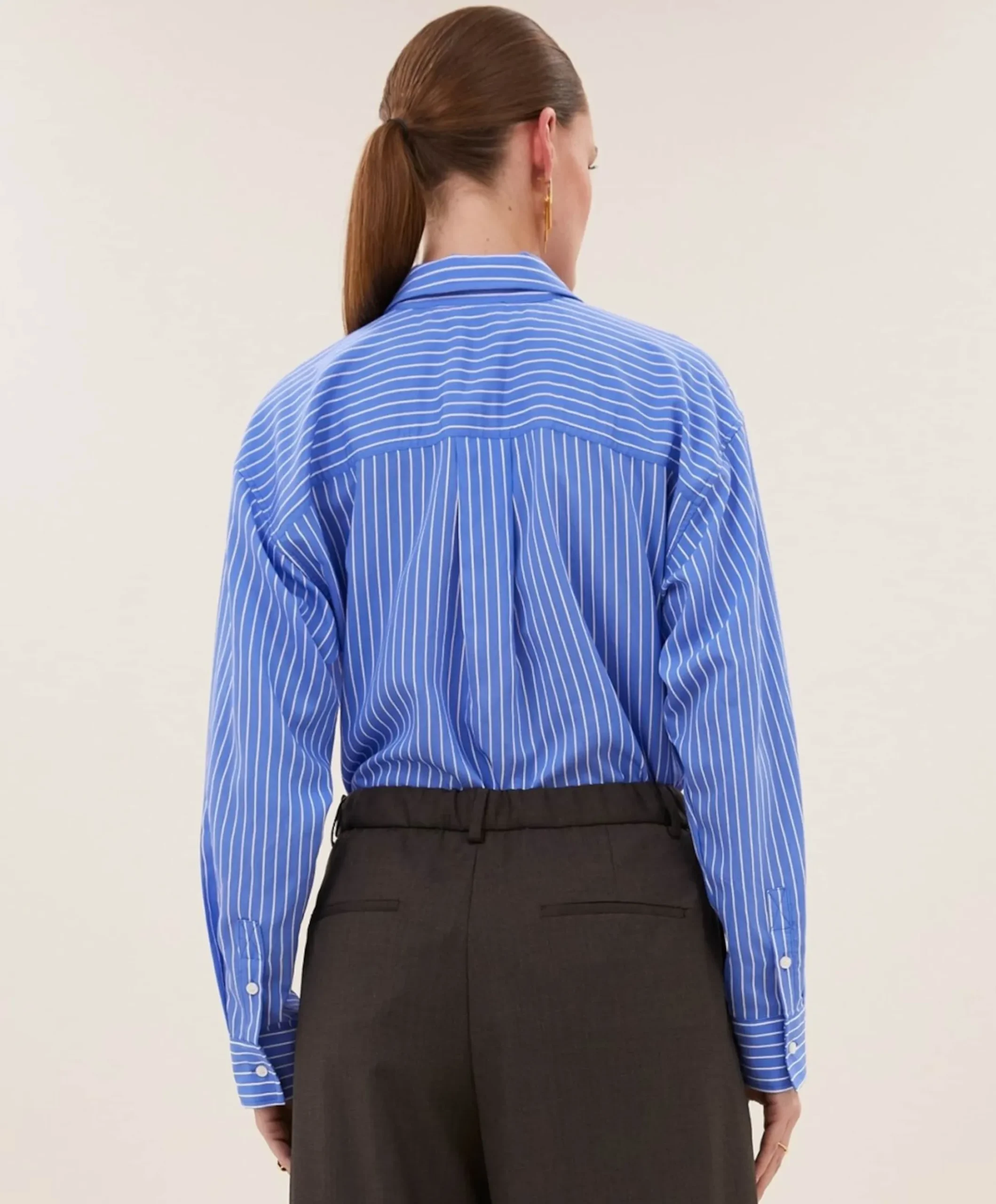 Dames blouse blauw