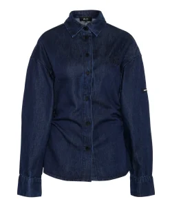 Dames blouse blauw