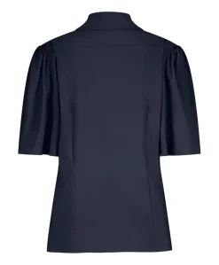 Dames blouse blauw