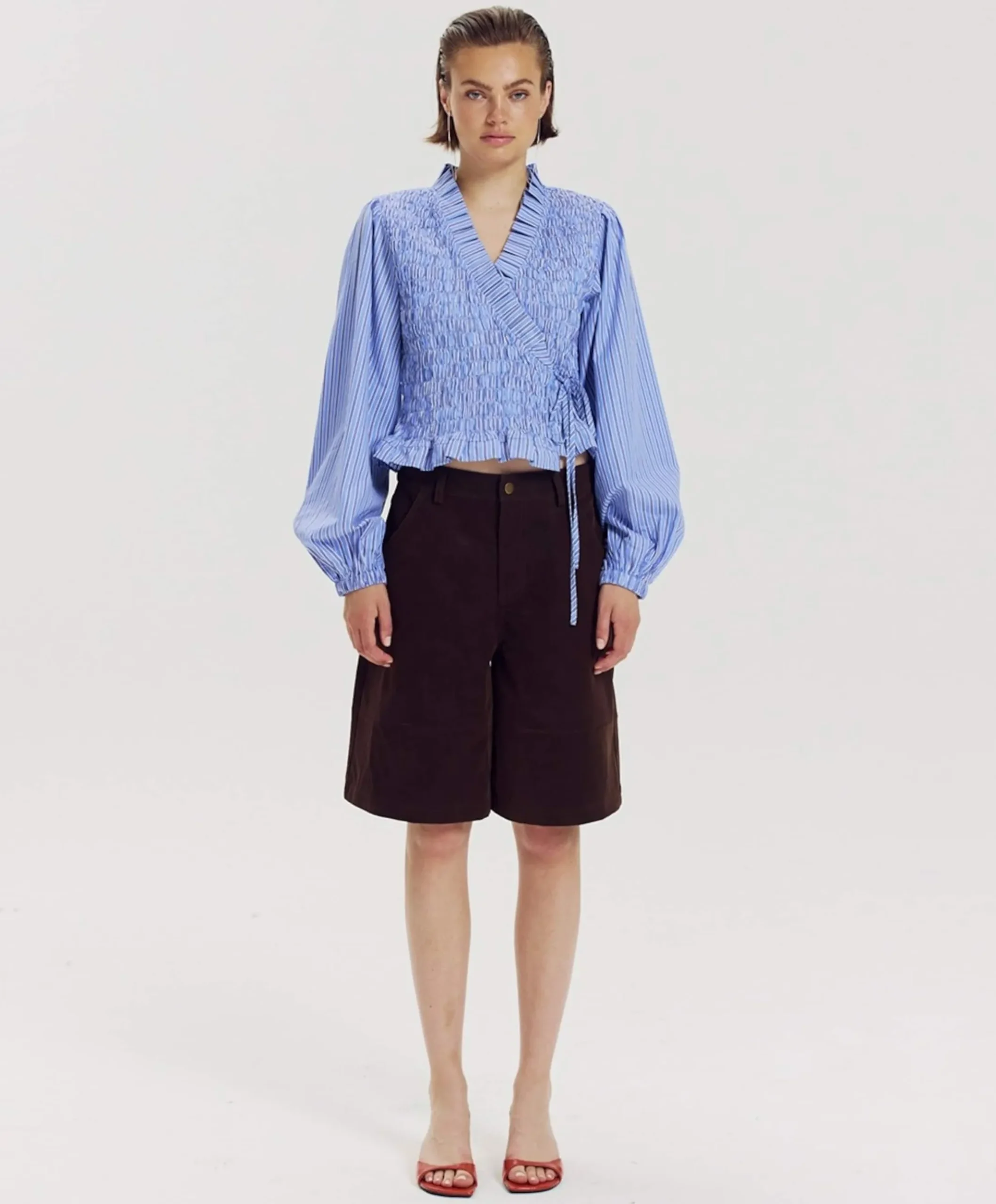 Dames blouse blauw