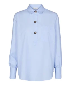 Dames blouse blauw