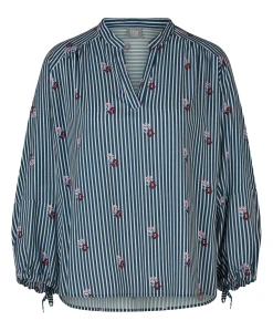 Dames blouse blauw