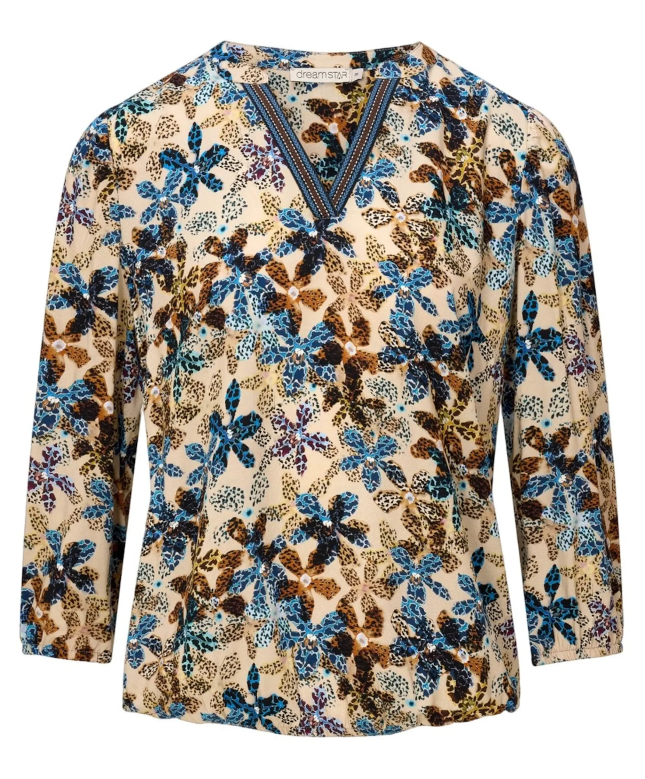 Dames blouse blauw