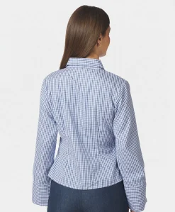 Dames blouse blauw