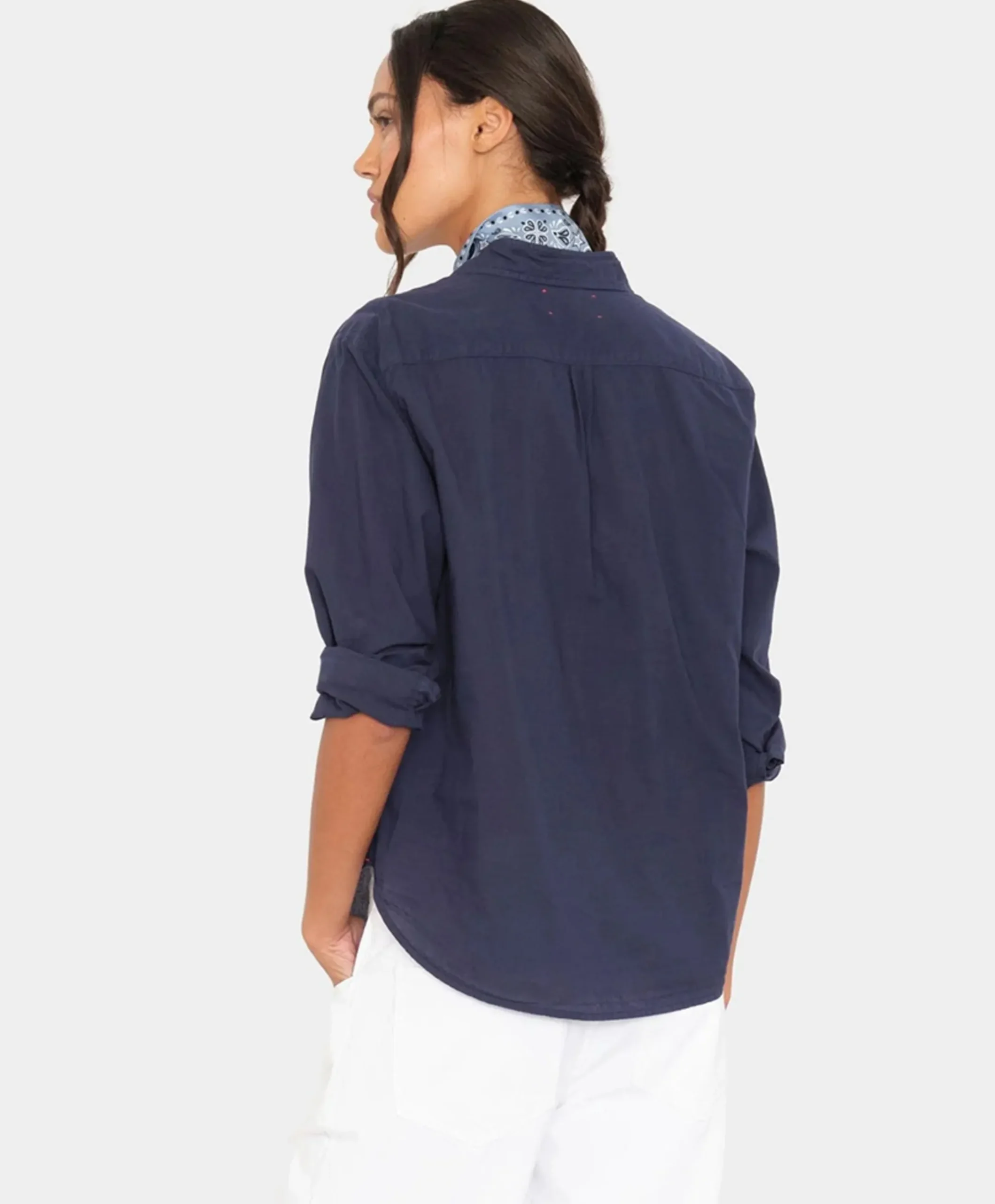 Dames blouse blauw