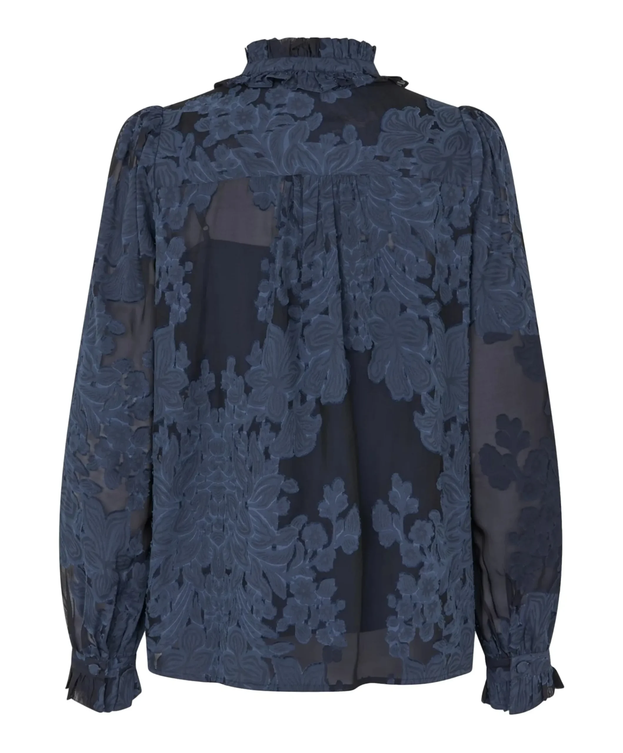 Dames blouse blauw