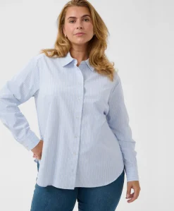 Dames blouse blauw