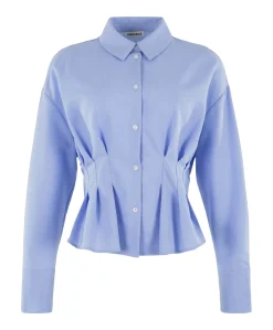 Dames blouse blauw