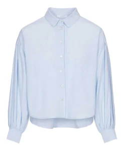 Dames blouse blauw