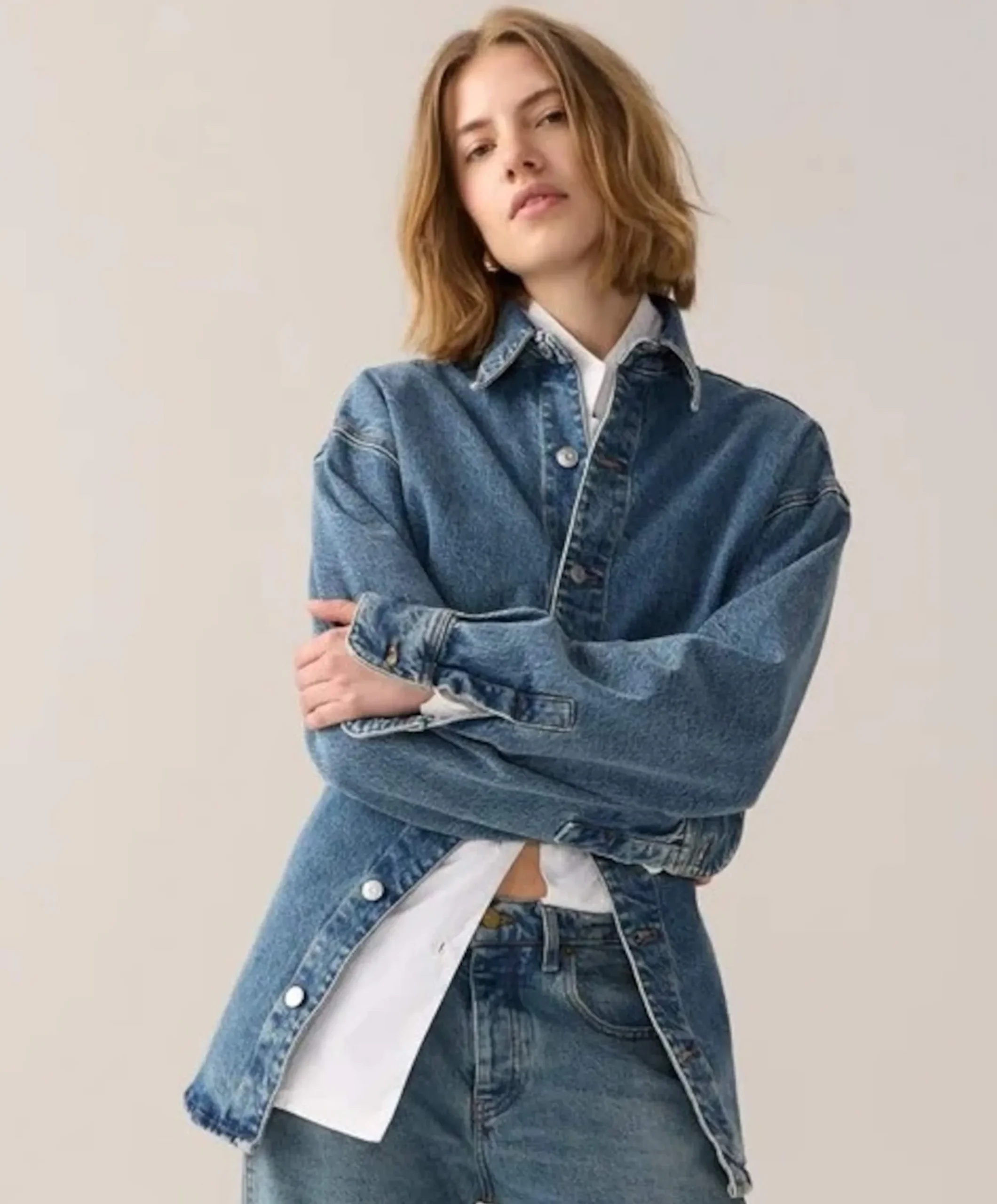 Dames blouse blauw