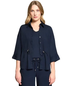 Dames blouse blauw