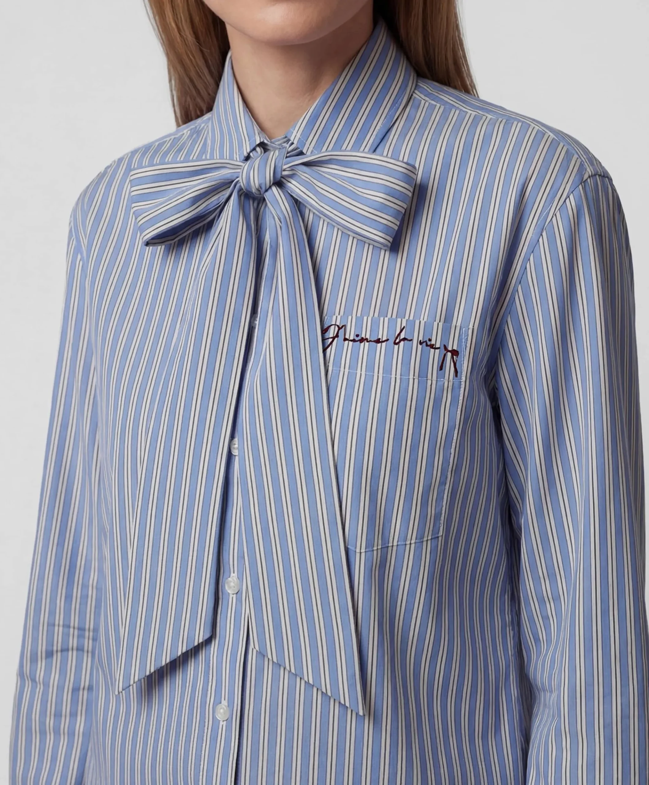 Dames blouse blauw