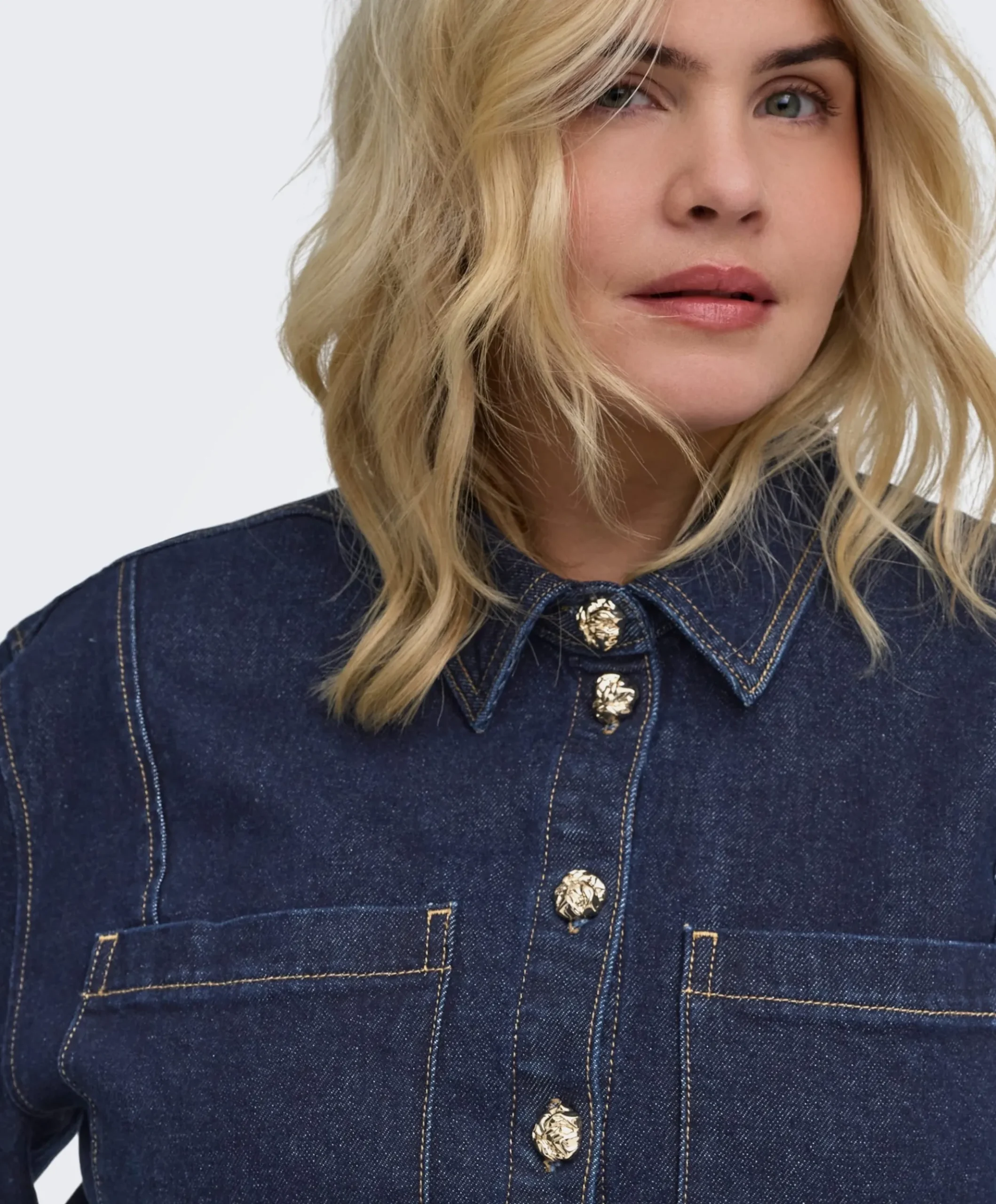 Dames blouse blauw