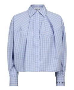 Dames blouse blauw