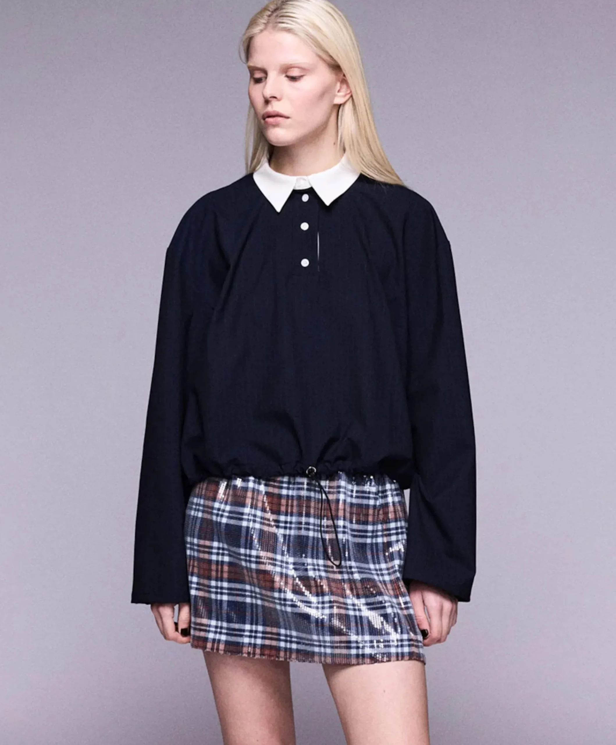 Dames blouse blauw