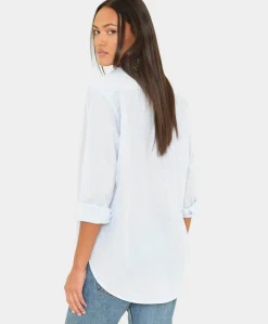 Dames blouse blauw