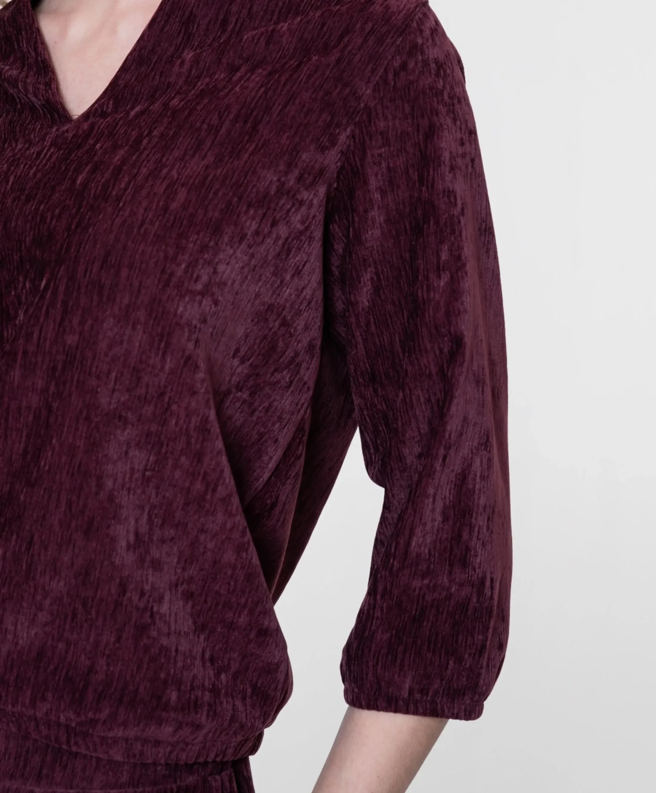 Dames blouse bordeaux
