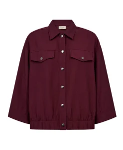 Dames blouse bordeaux