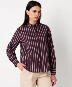 Dames blouse bordeaux