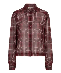 Dames blouse bordeaux