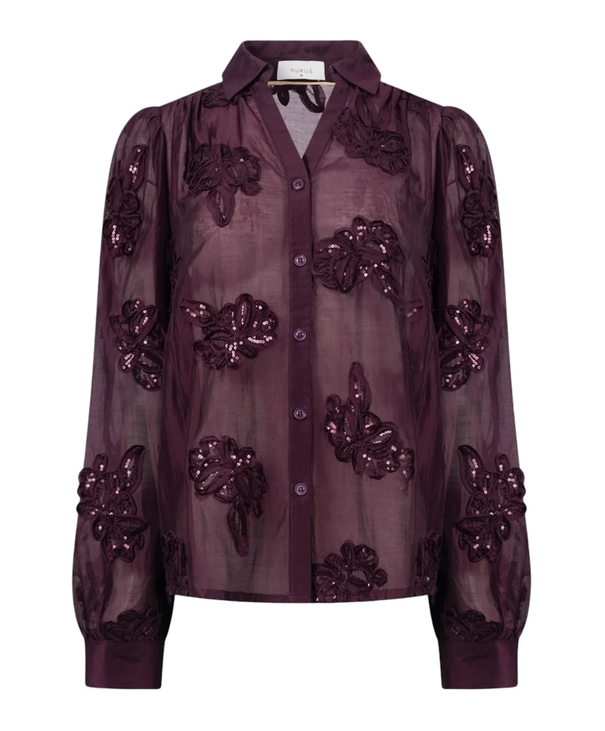 Dames blouse bordeaux