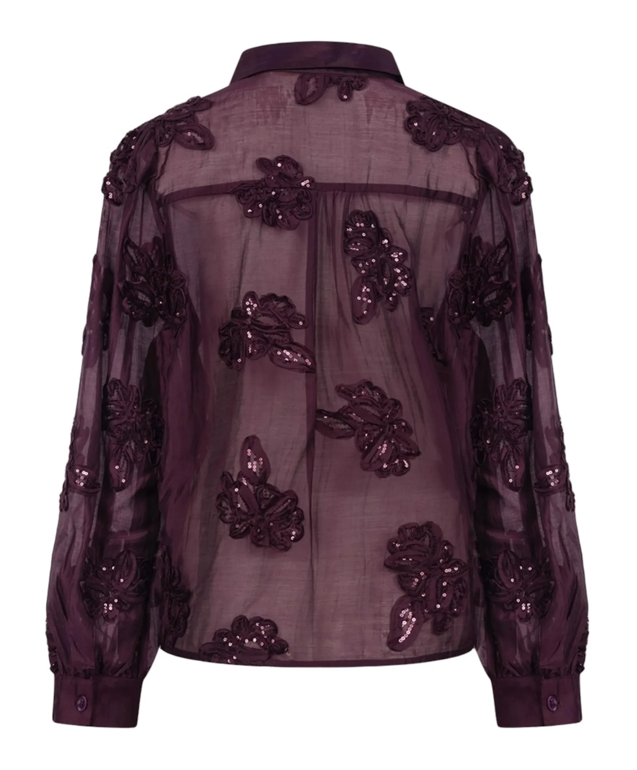 Dames blouse bordeaux