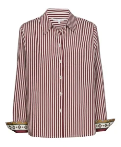 Dames blouse bordeaux
