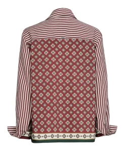 Dames blouse bordeaux