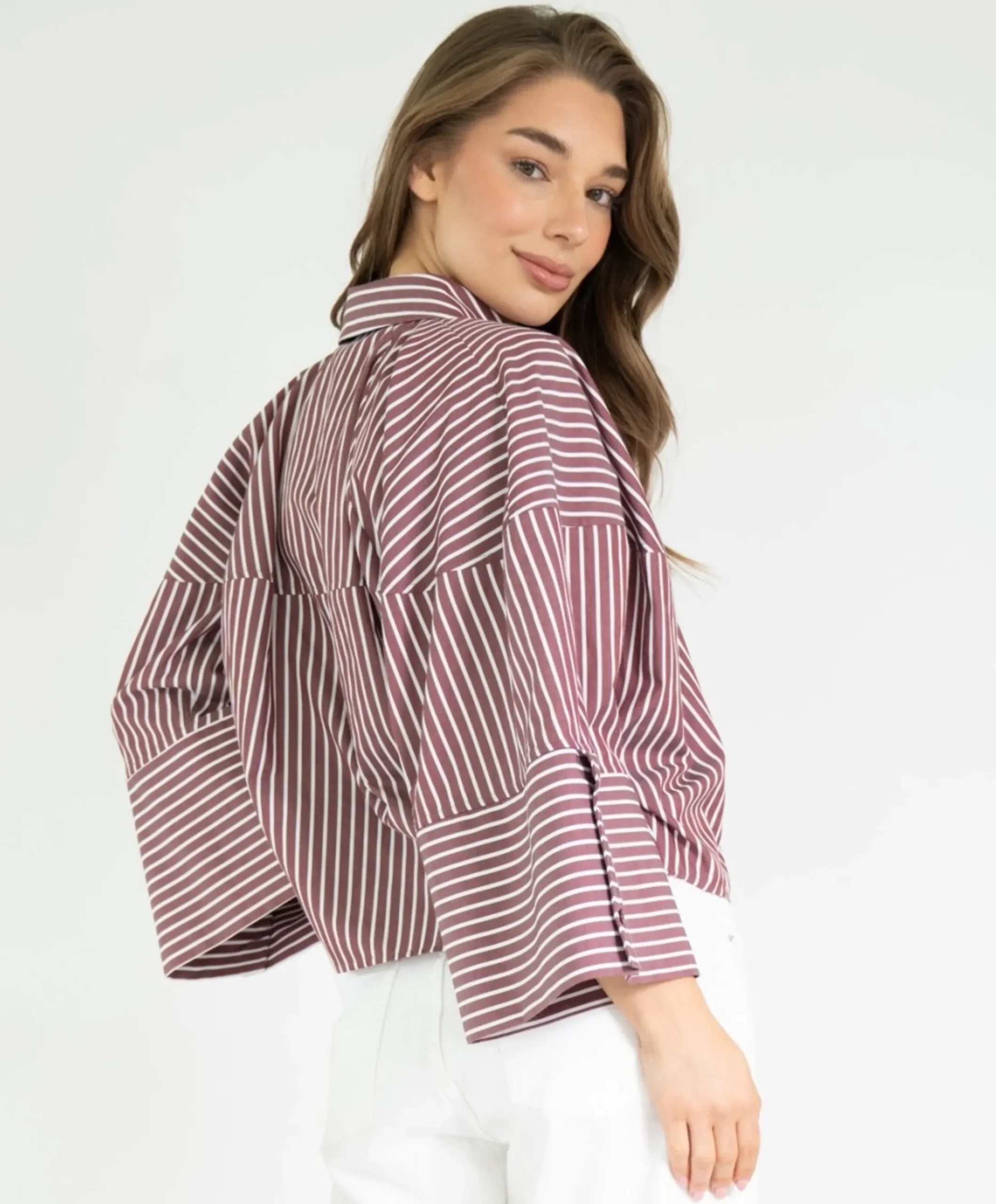 Dames blouse bordeaux