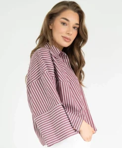 Dames blouse bordeaux