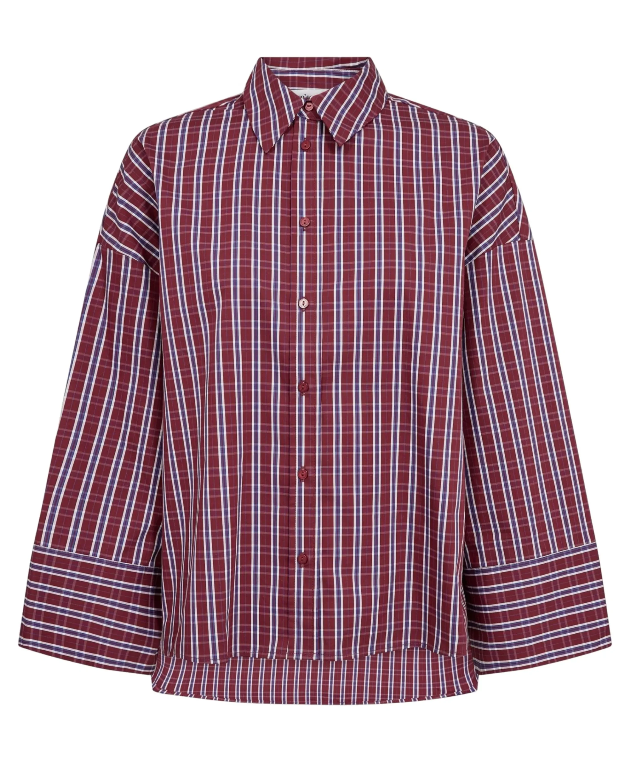 Dames blouse bordeaux
