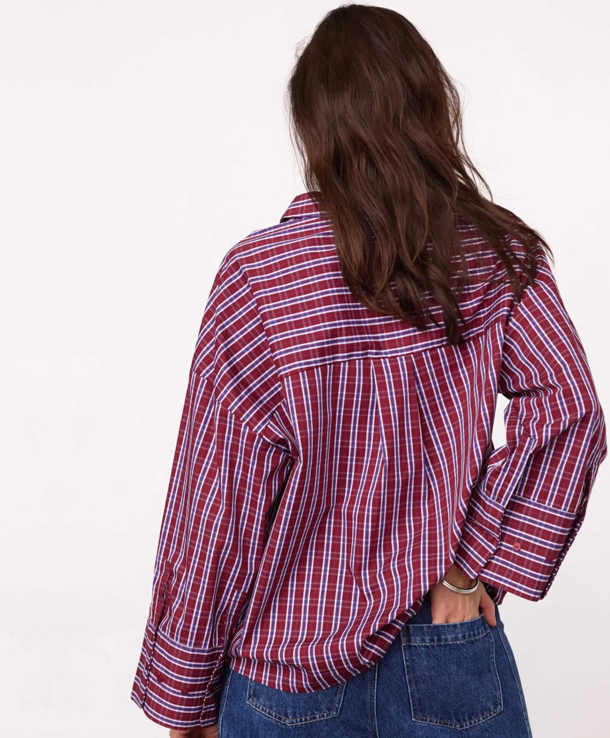 Dames blouse bordeaux