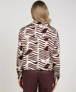 Dames blouse bordeaux