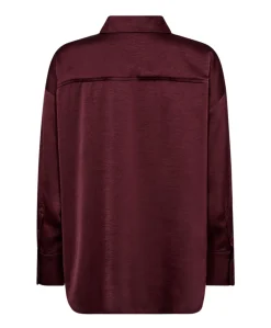Dames blouse bordeaux