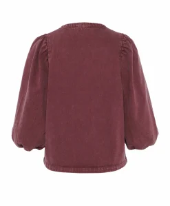 Dames blouse bordeaux