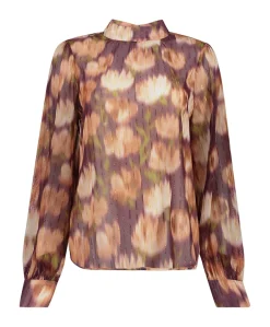 Dames blouse bordeaux