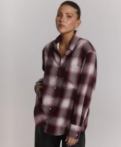 Dames blouse bordeaux