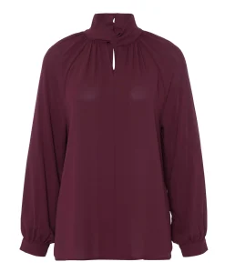 Dames blouse bordeaux