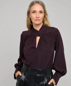 Dames blouse bordeaux
