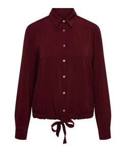 Dames blouse bordeaux