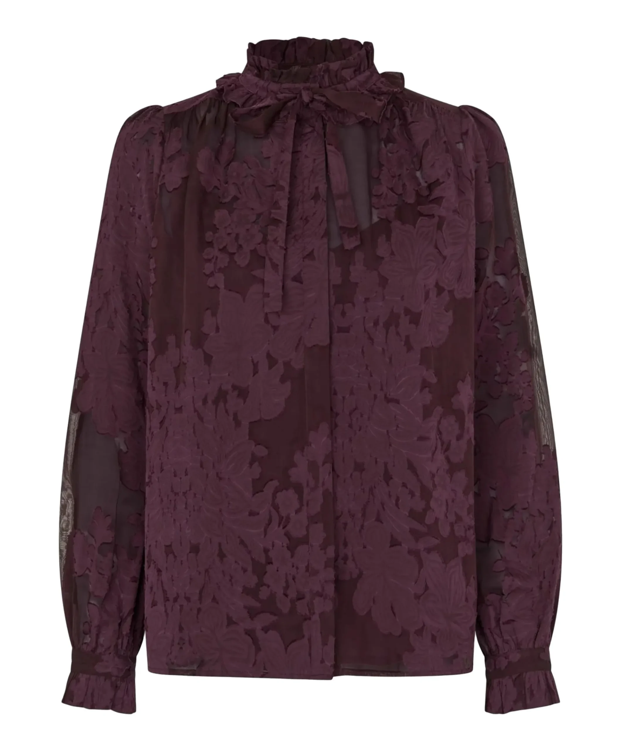 Dames blouse bordeaux