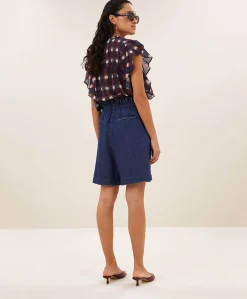 Dames blouse bordeaux