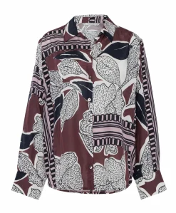 Dames blouse bordeaux